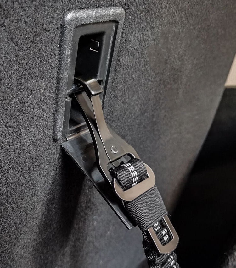 Reflective bungee dog car seat belt restraint, view 4
