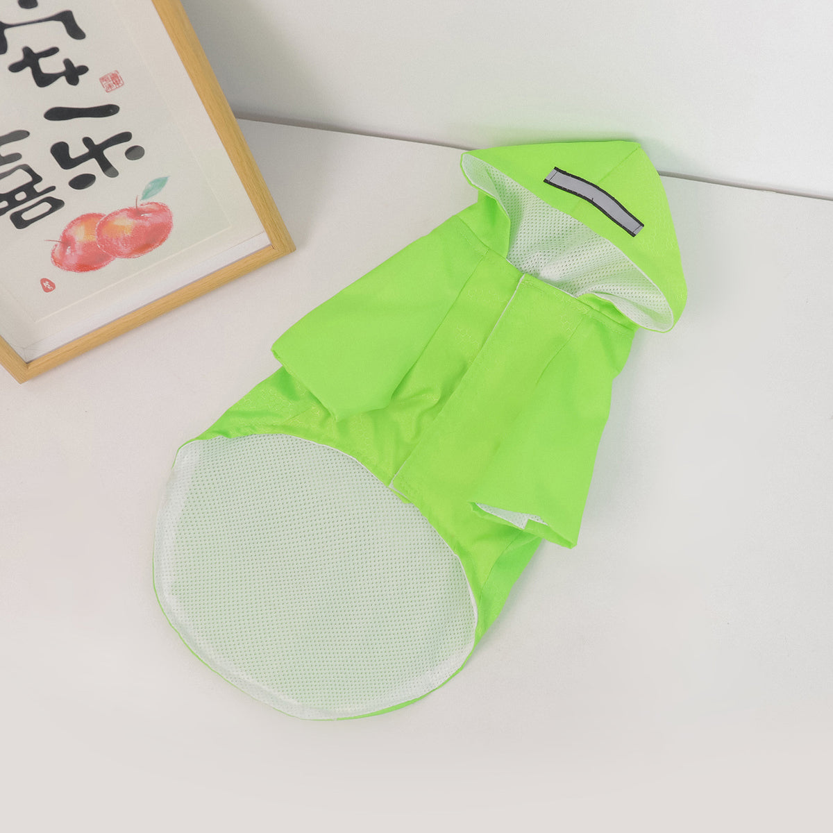 Lightweight reflective rain jacket for small dogs, view 7