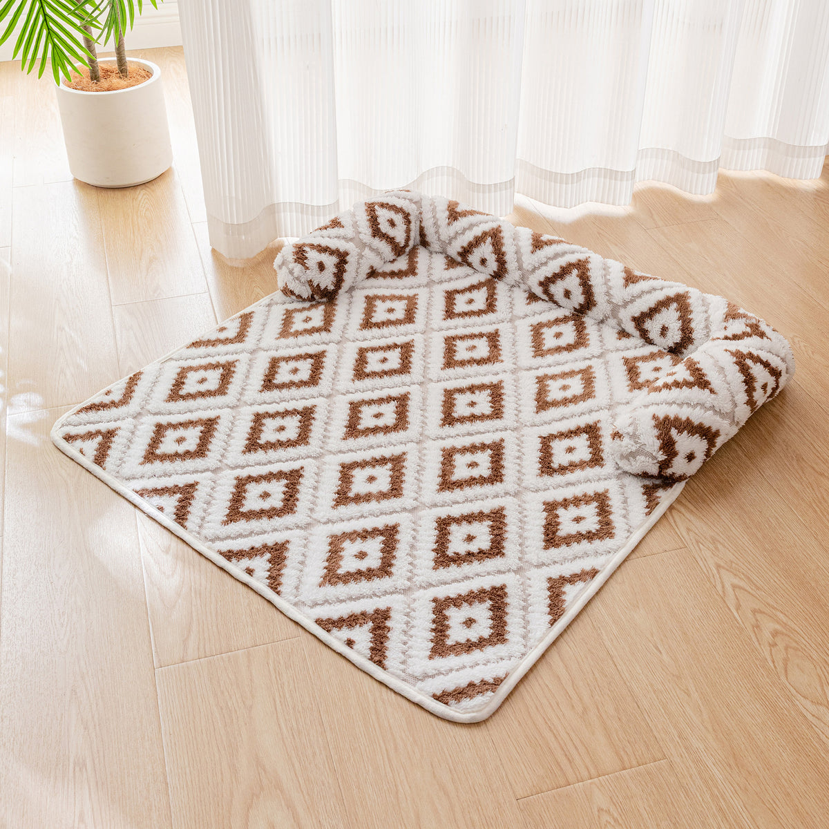 Plush padded sofa cushion mat for dogs and cats, view 6