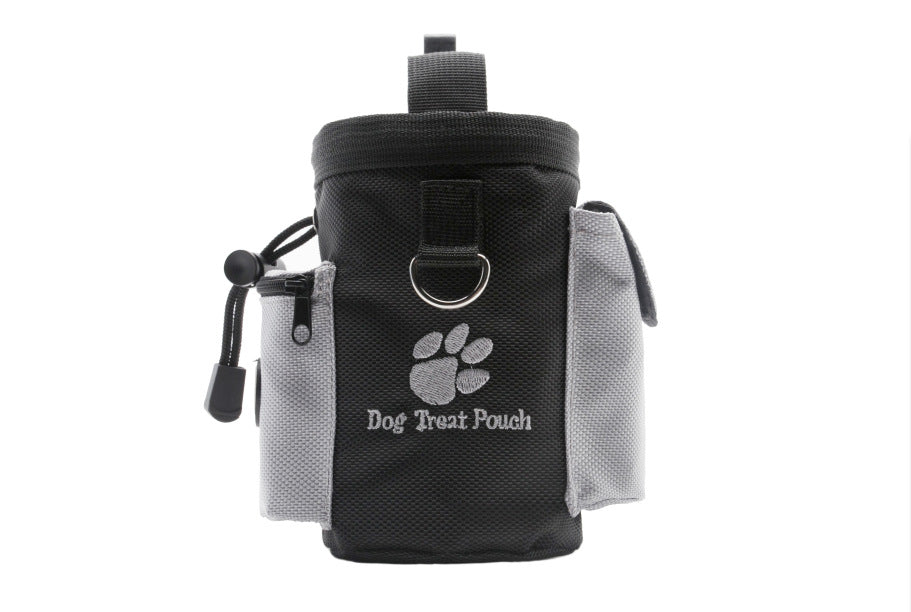 Black dog training treat pouch waist bag, view 8