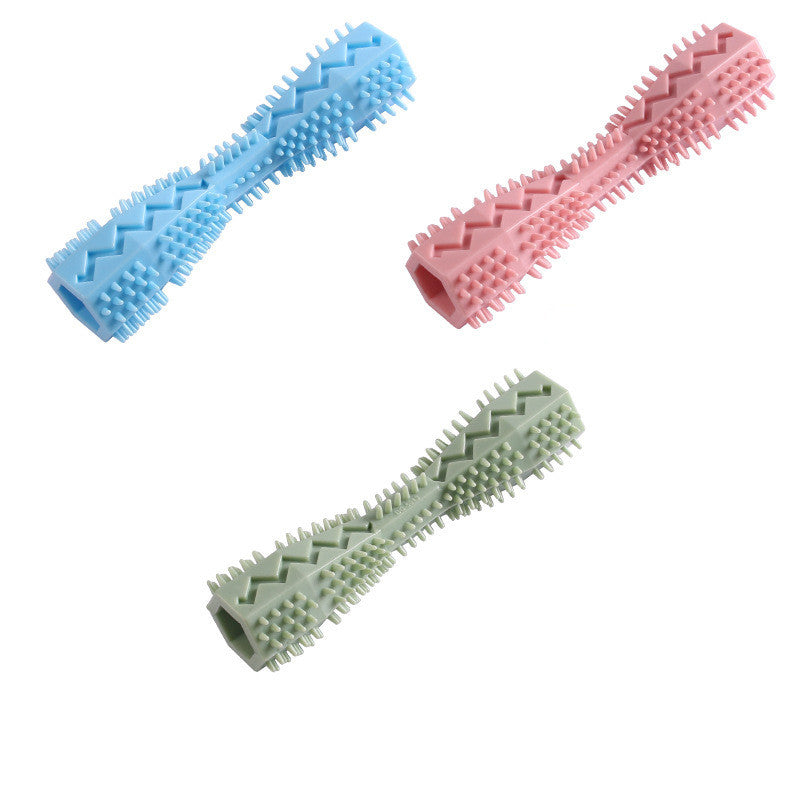 Rubber puppy chew toy treat ball with hollow center, view 7