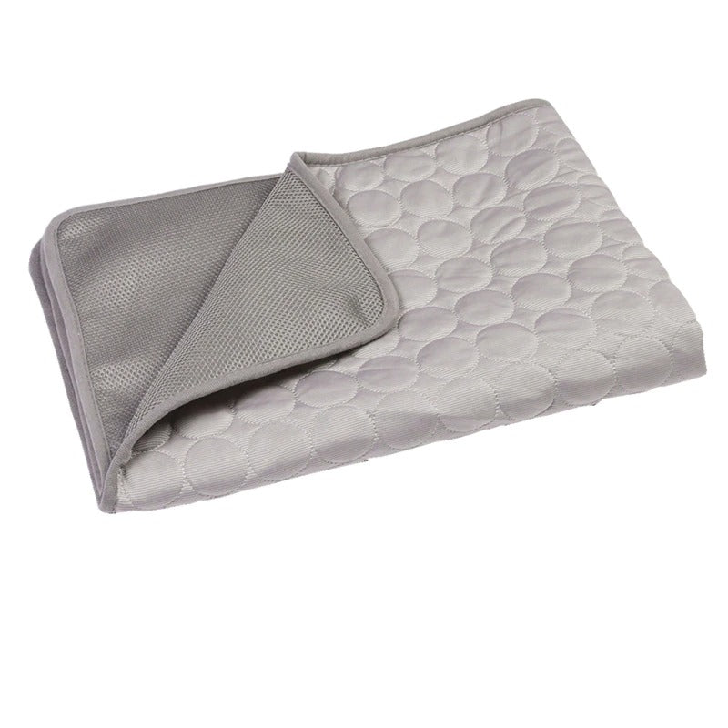 Thin ice silk dog cooling mat for crate and sofa, view 7