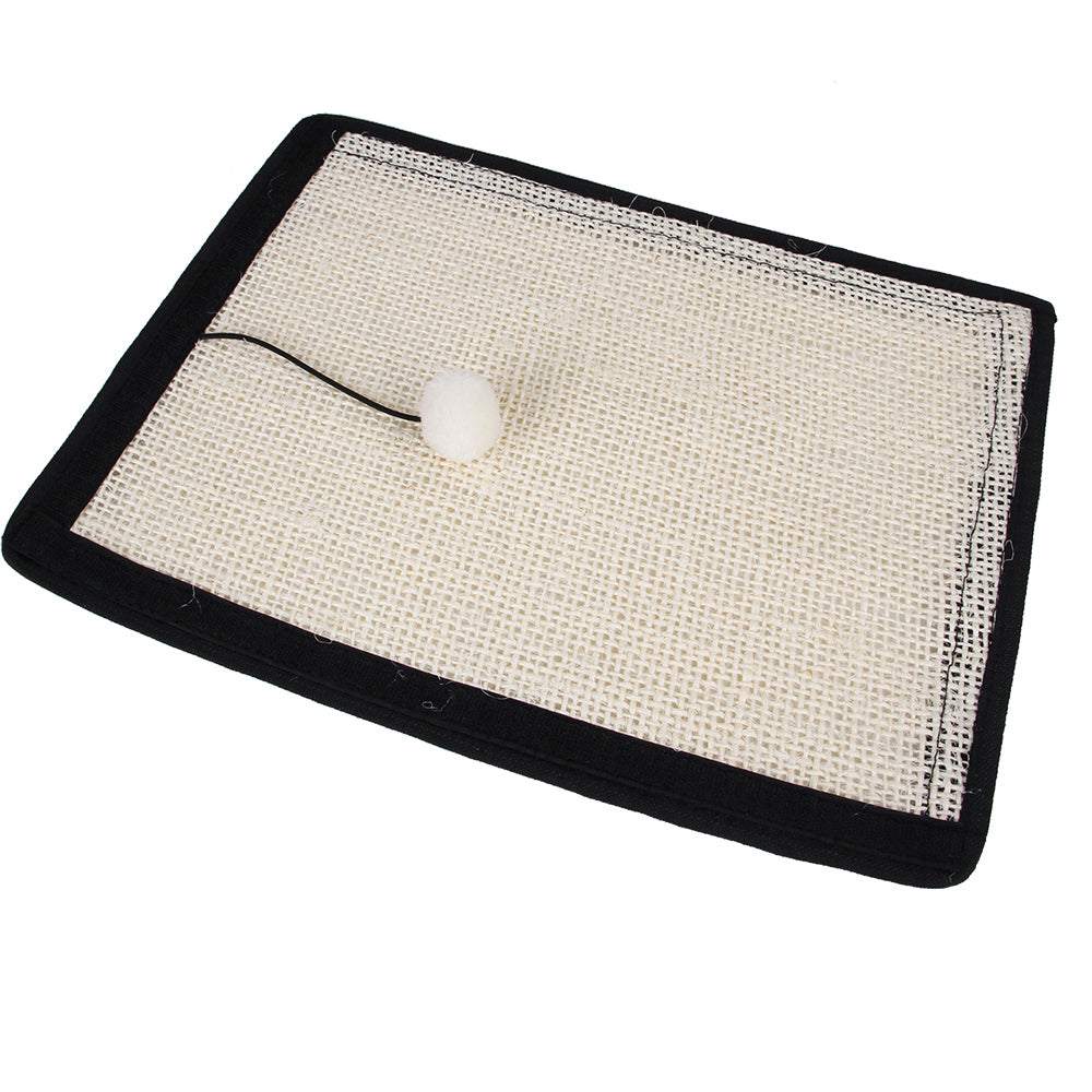 Natural sisal cat scratch pad for sofa armrest, view 7