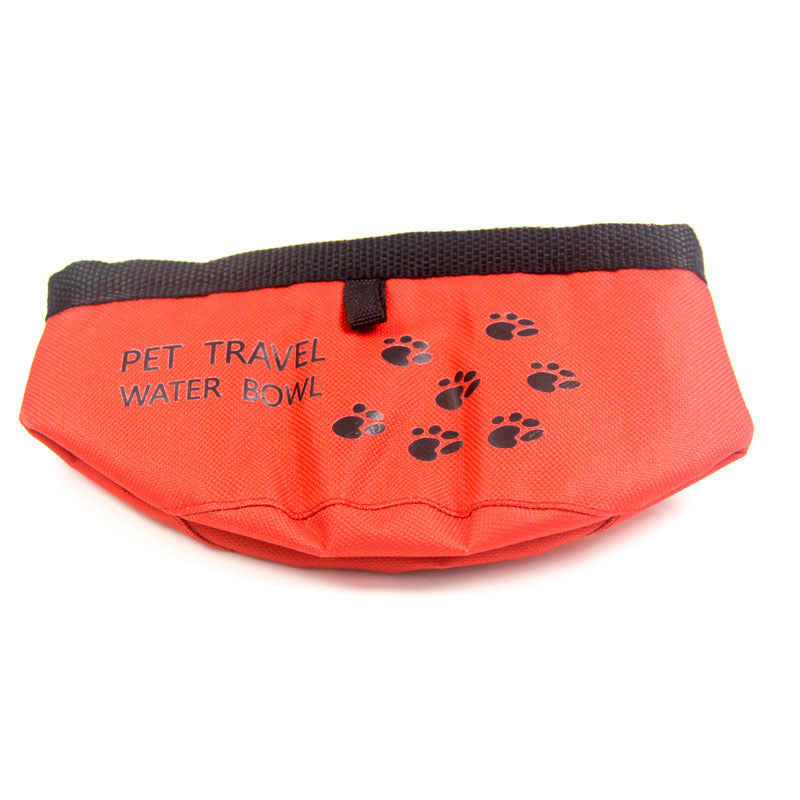 Packable oxford fabric travel bowl for cats, view 6