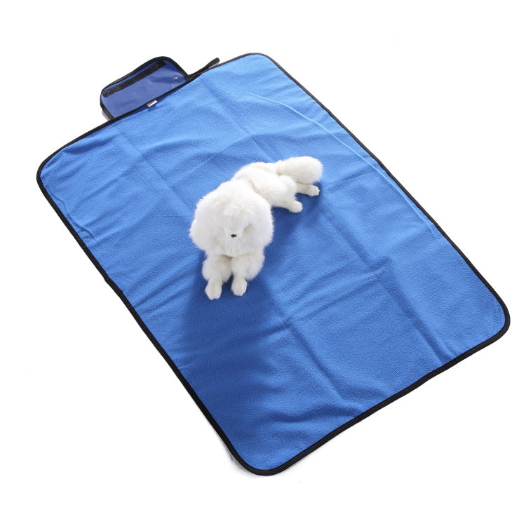 Foldable waterproof oxford flannel dog car mat, view 9