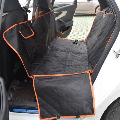 Black 600D Oxford dog back seat cover hammock, view 2