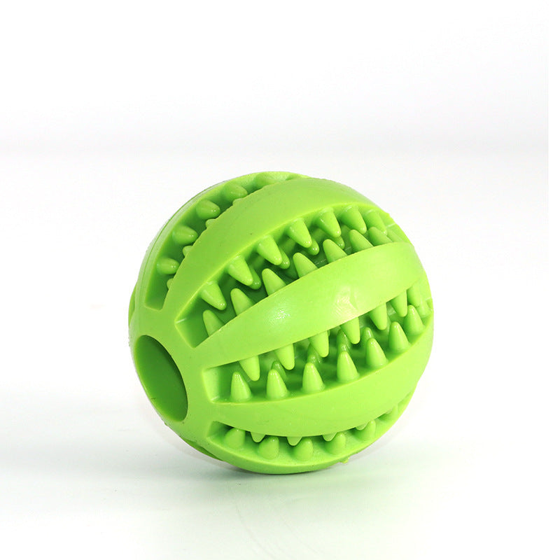 Watermelon print rubber chew ball for small dogs, view 3