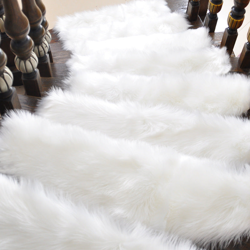 Plush non-slip stair tread rug for pets, view 2