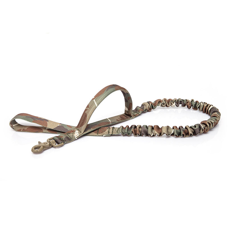 Tactical bungee dog leash with two padded handles, view 7