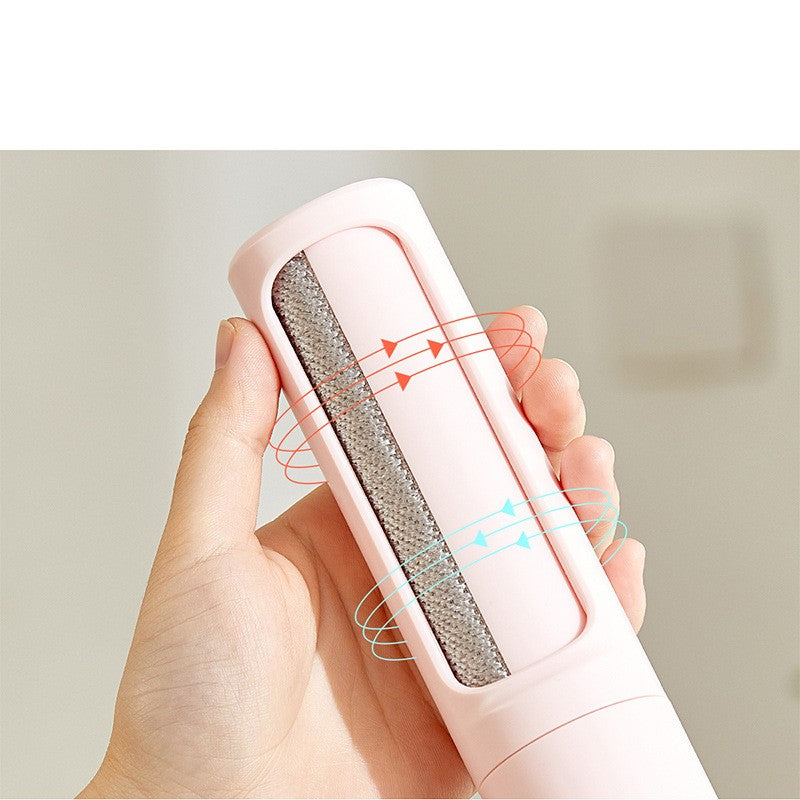 Compact self-cleaning pet hair remover brush, view 4