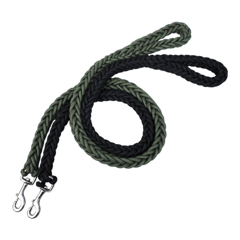 Heavy duty braided nylon rope leash for large dogs, view 2