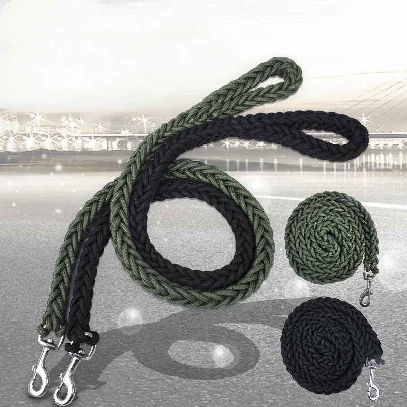 Heavy duty braided nylon rope leash for large dogs, view 6