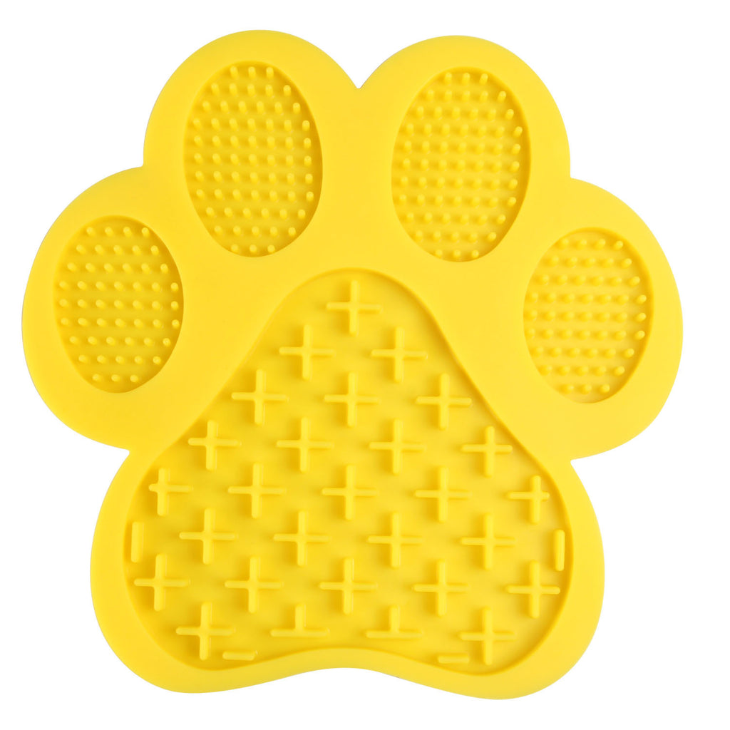 Paw-shaped silicone lick mat for dogs and cats, view 6
