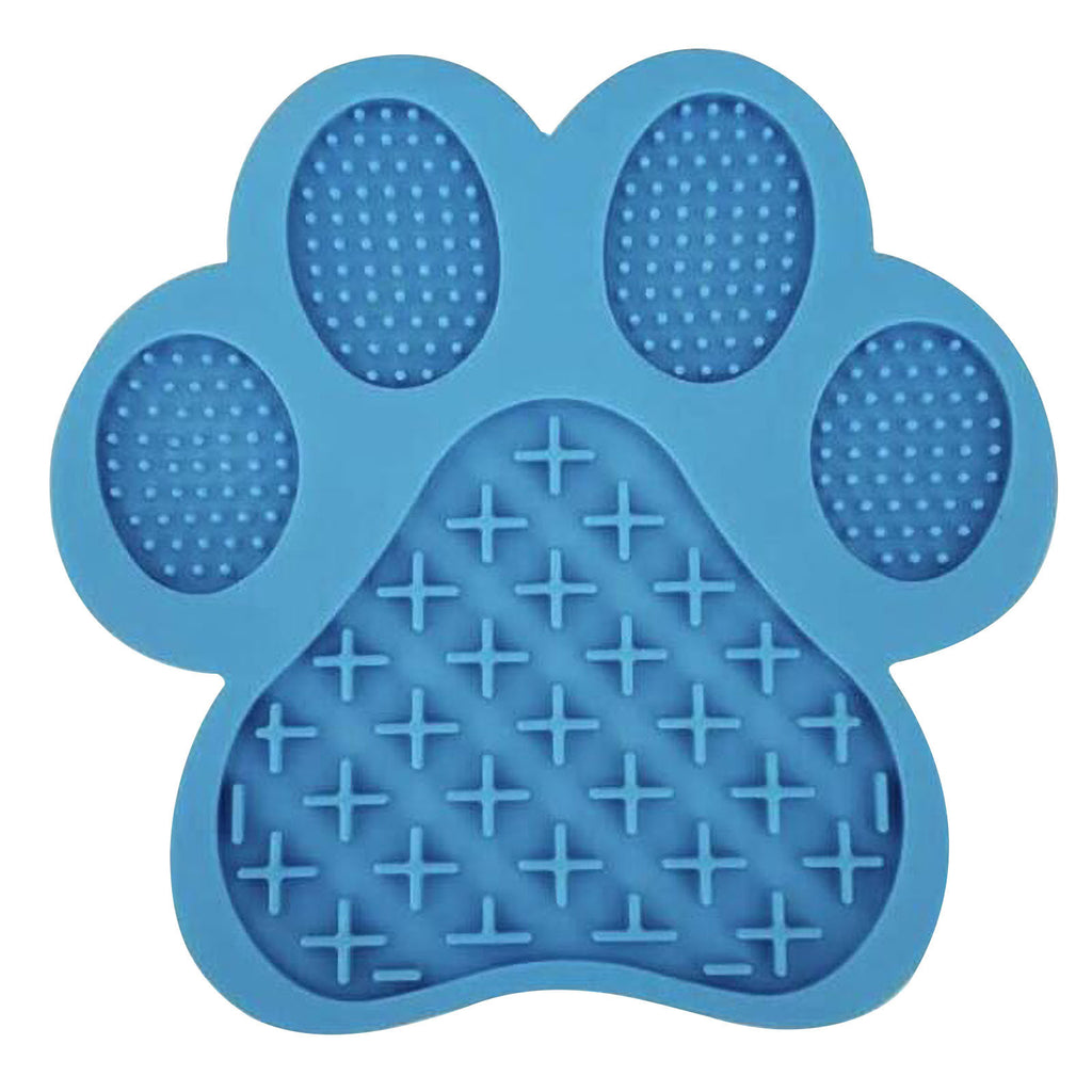 Paw-shaped silicone lick mat for dogs and cats, view 2