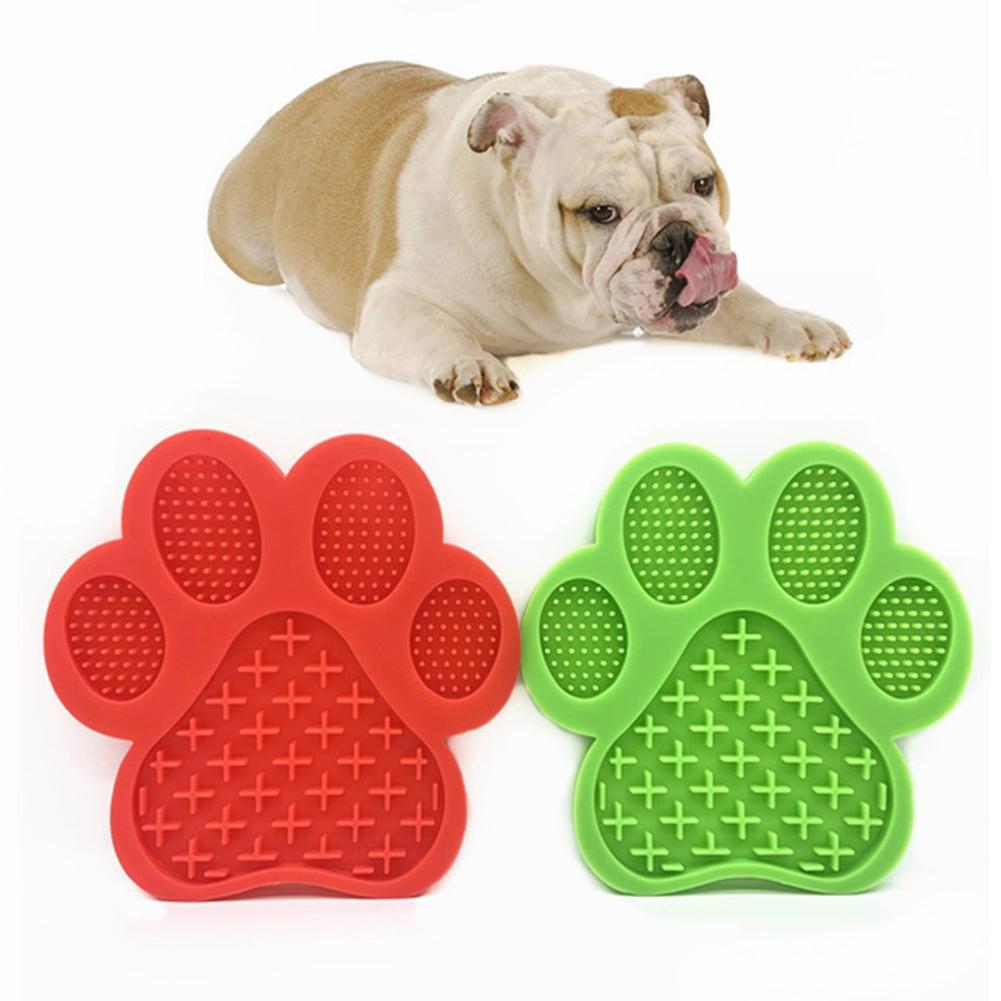 Paw-shaped silicone lick mat for dogs and cats, view 5