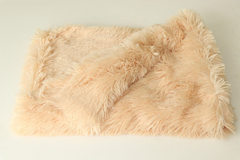 Double-sided plush cat blanket throw, view 5