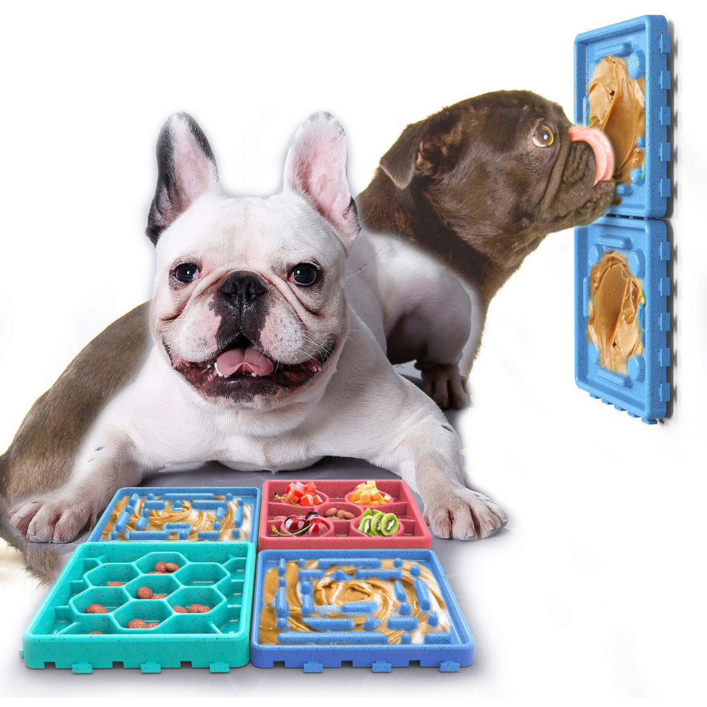 Dog lick mat with suction cups, view 3