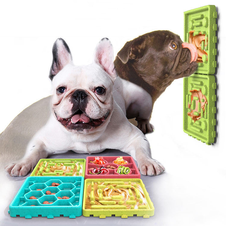 Dog lick mat with suction cups, view 2
