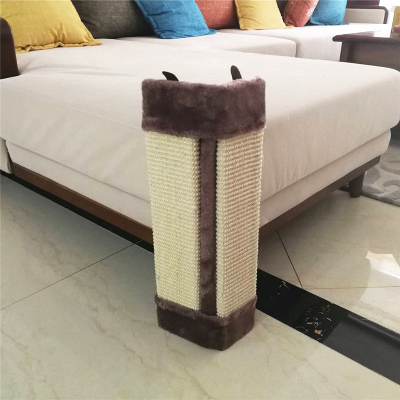 Sisal sofa corner cat scratcher furniture protector, view 3