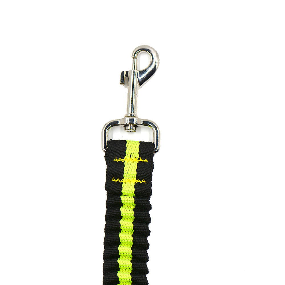 Double dog leash coupler with bungee ends, view 7