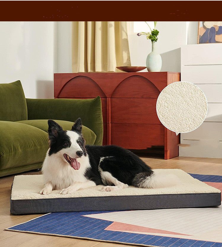 Foam dog crate pad with removable washable cover, view 5