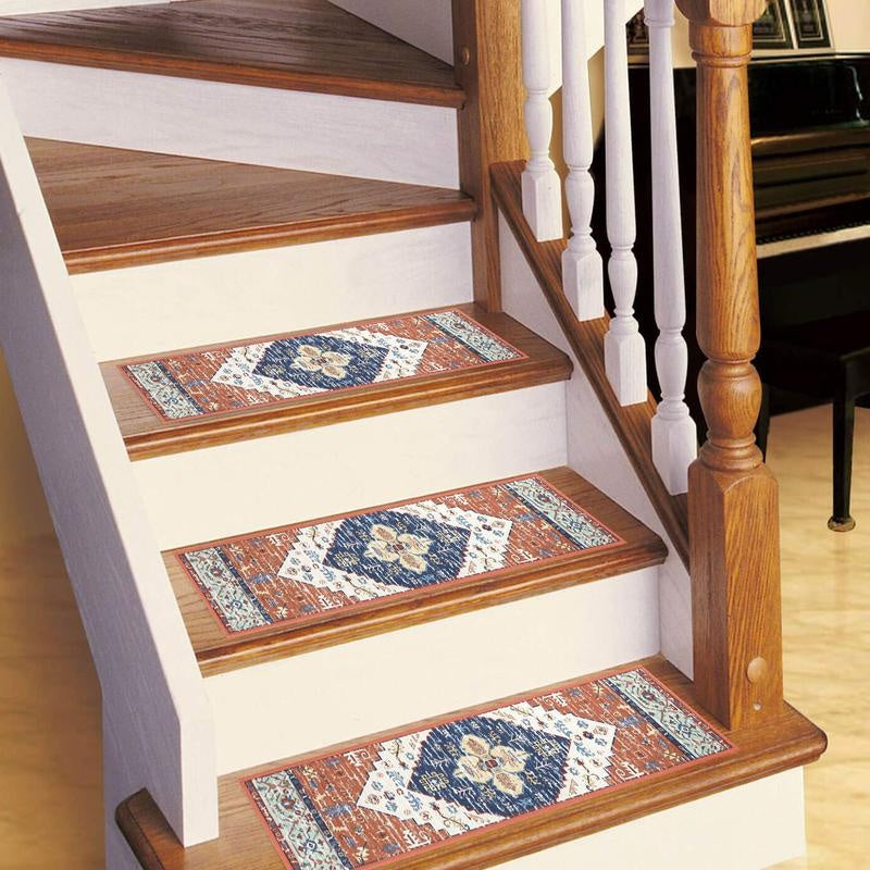Geometric pattern stair tread mats for dogs, view 5