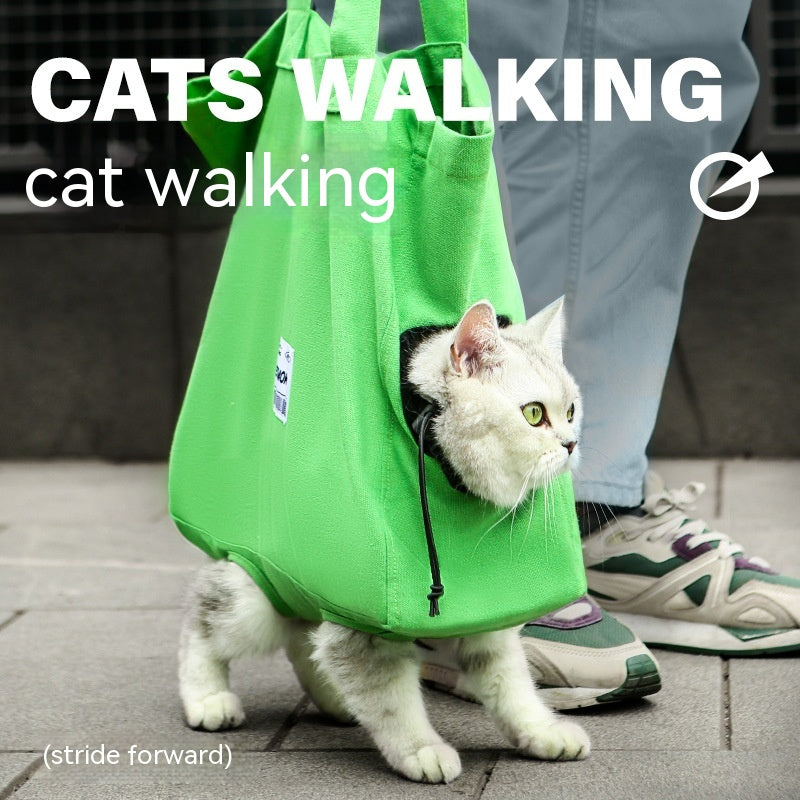 Canvas head-out cat carrier shoulder bag, view 10