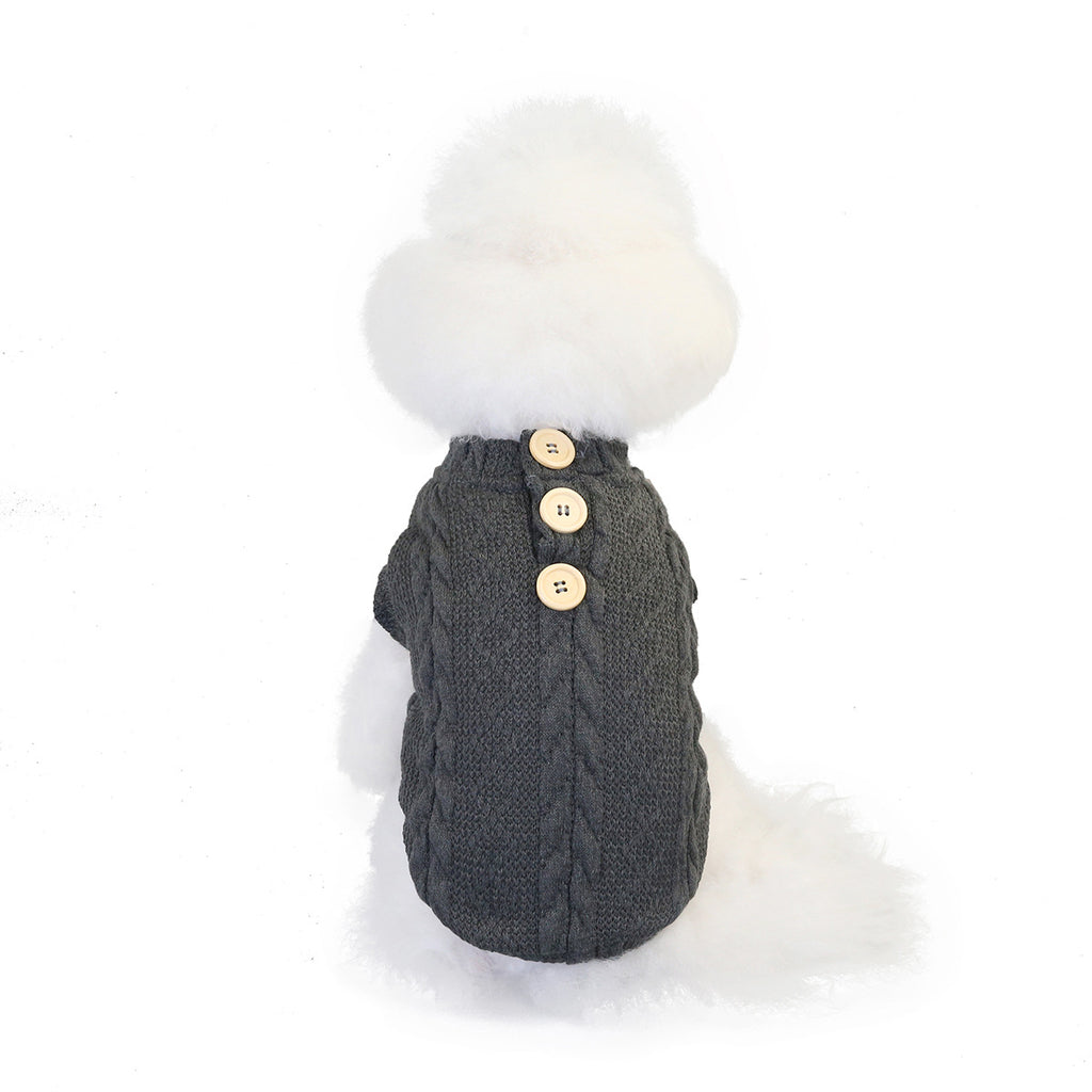Sleeveless cotton knit sweater vest for small dogs, view 6
