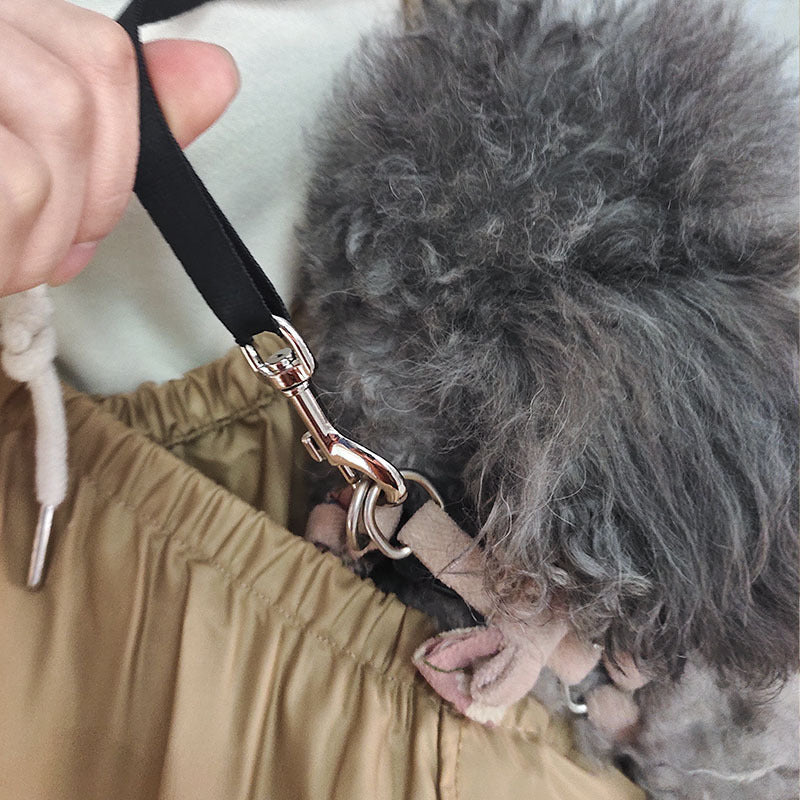 Crossbody twill sling carrier for small dogs, view 7
