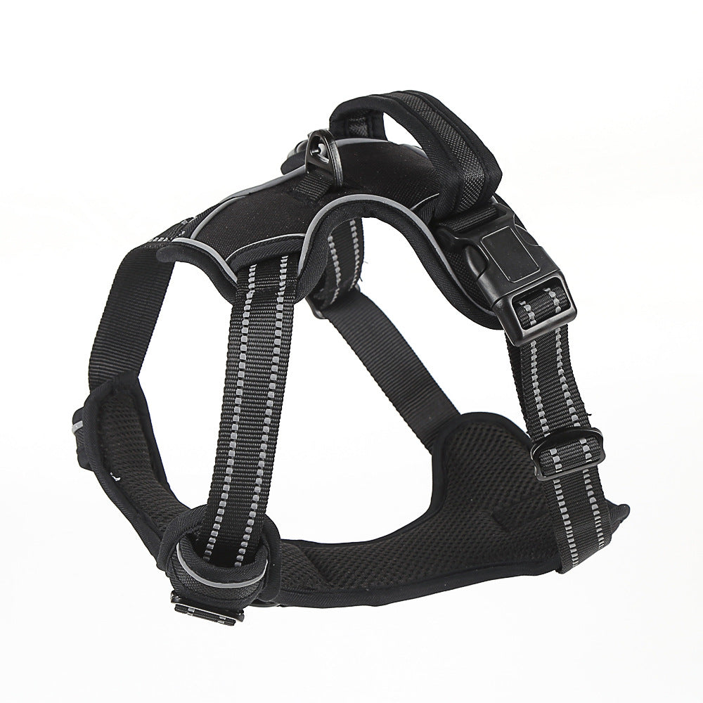 Padded no pull reflective vest harness for dogs, view 4
