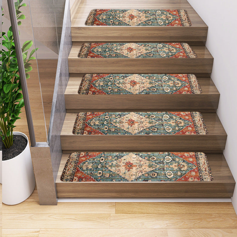 Geometric pattern stair tread mats for dogs, view 7