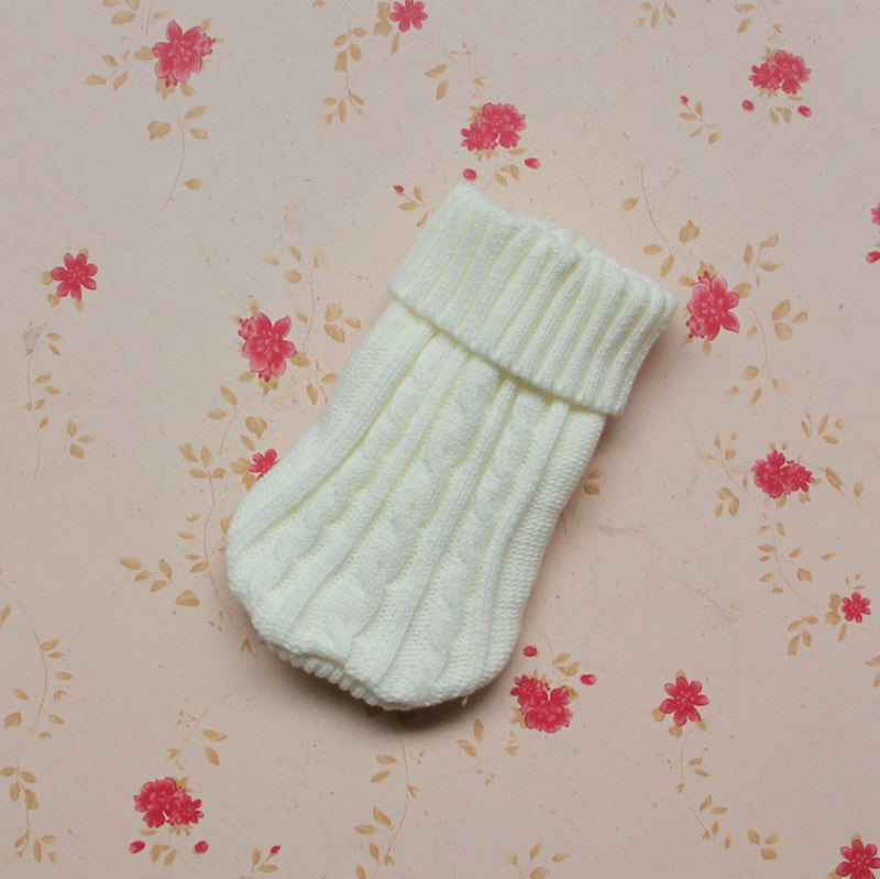 Black or white knit dog sweater with button details, view 5