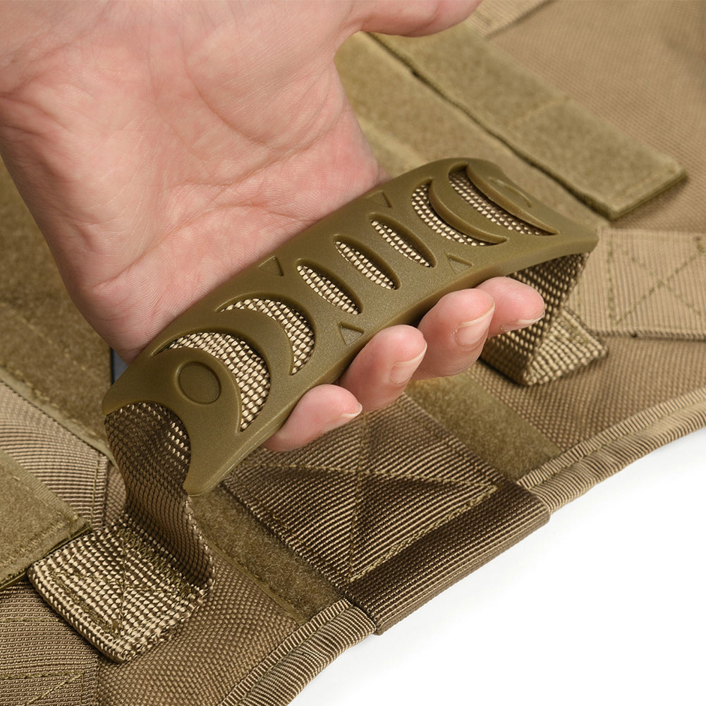 Heavy duty tactical nylon dog harness with handle, view 4