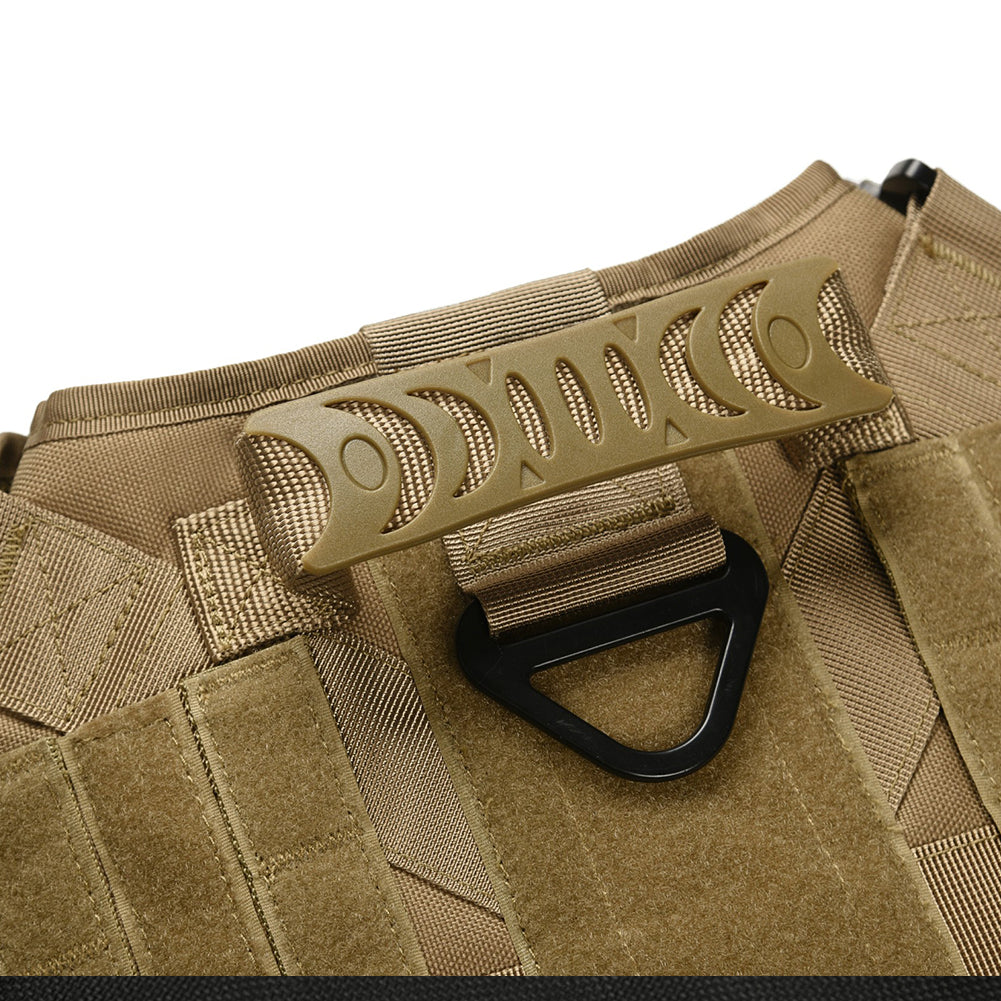 Heavy duty tactical nylon dog harness with handle, view 3