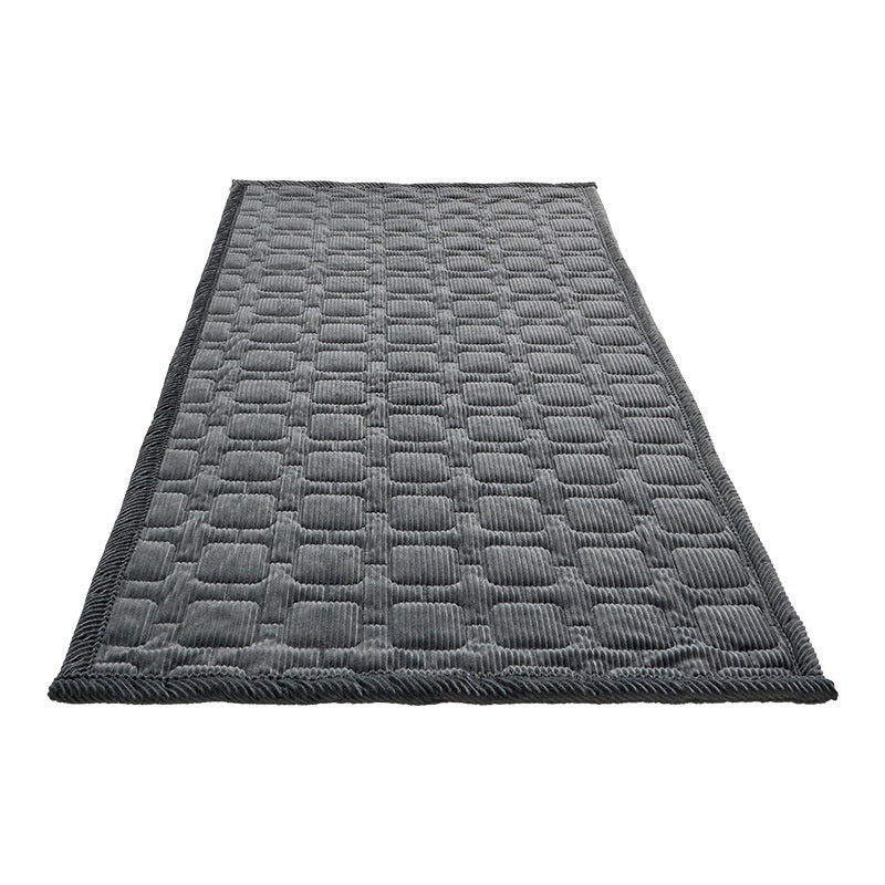 Plaid corduroy dog car seat cover mat for back seat, view 7