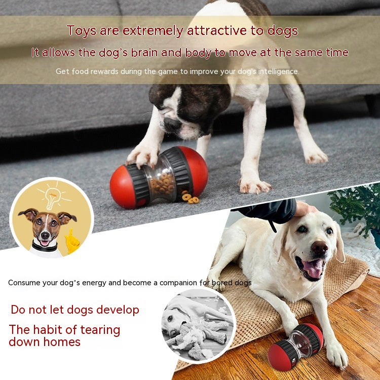 Rolling treat dispensing dog puzzle toy, view 8
