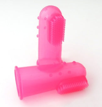 Soft silicone finger toothbrush for dogs and cats, view 4
