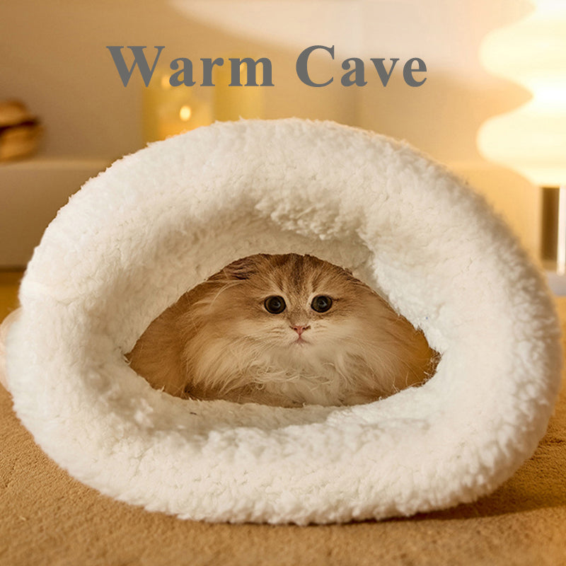 Warm fleece cat sleeping bag pocket nest, view 6
