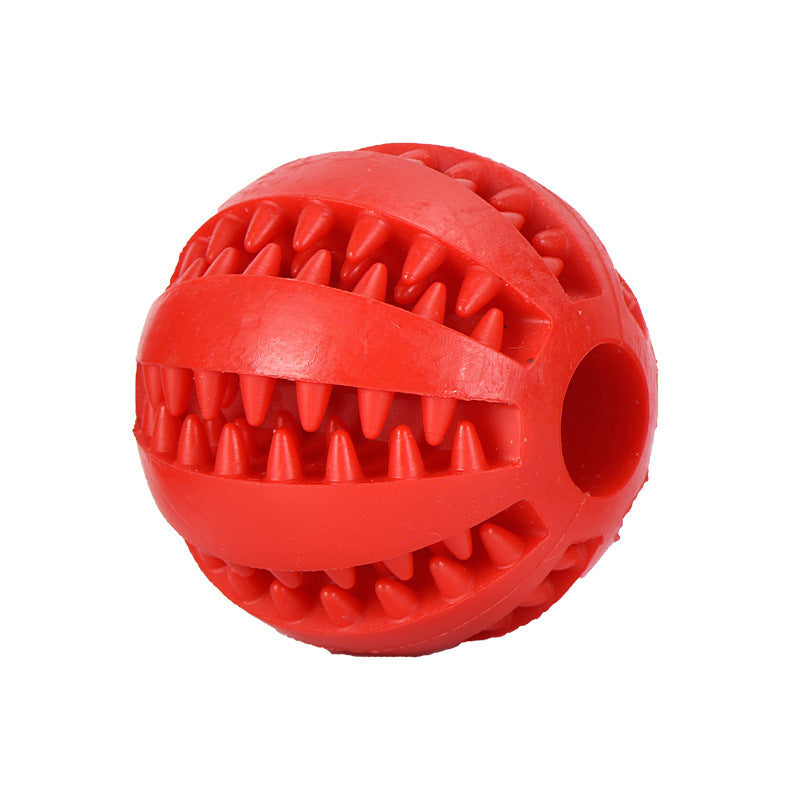 Watermelon print rubber chew ball for small dogs, view 4