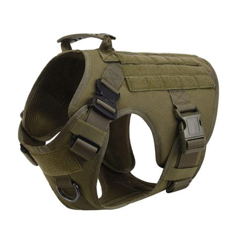 Heavy duty tactical nylon dog harness with handle, view 7