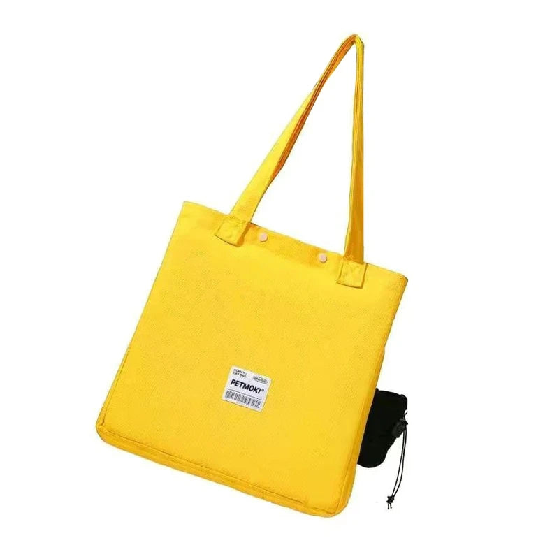 Canvas head-out cat carrier shoulder bag, view 7