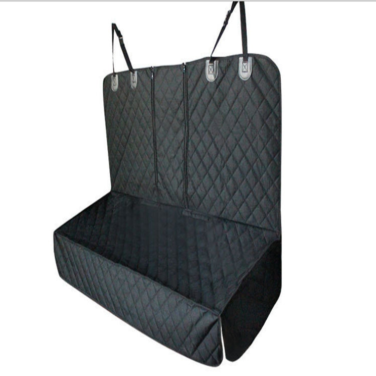 Quilted padded oxford back seat cover for dogs, view 3