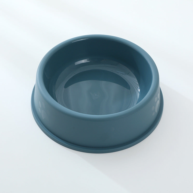 Frosted paw print plastic pet bowl for cats, view 8