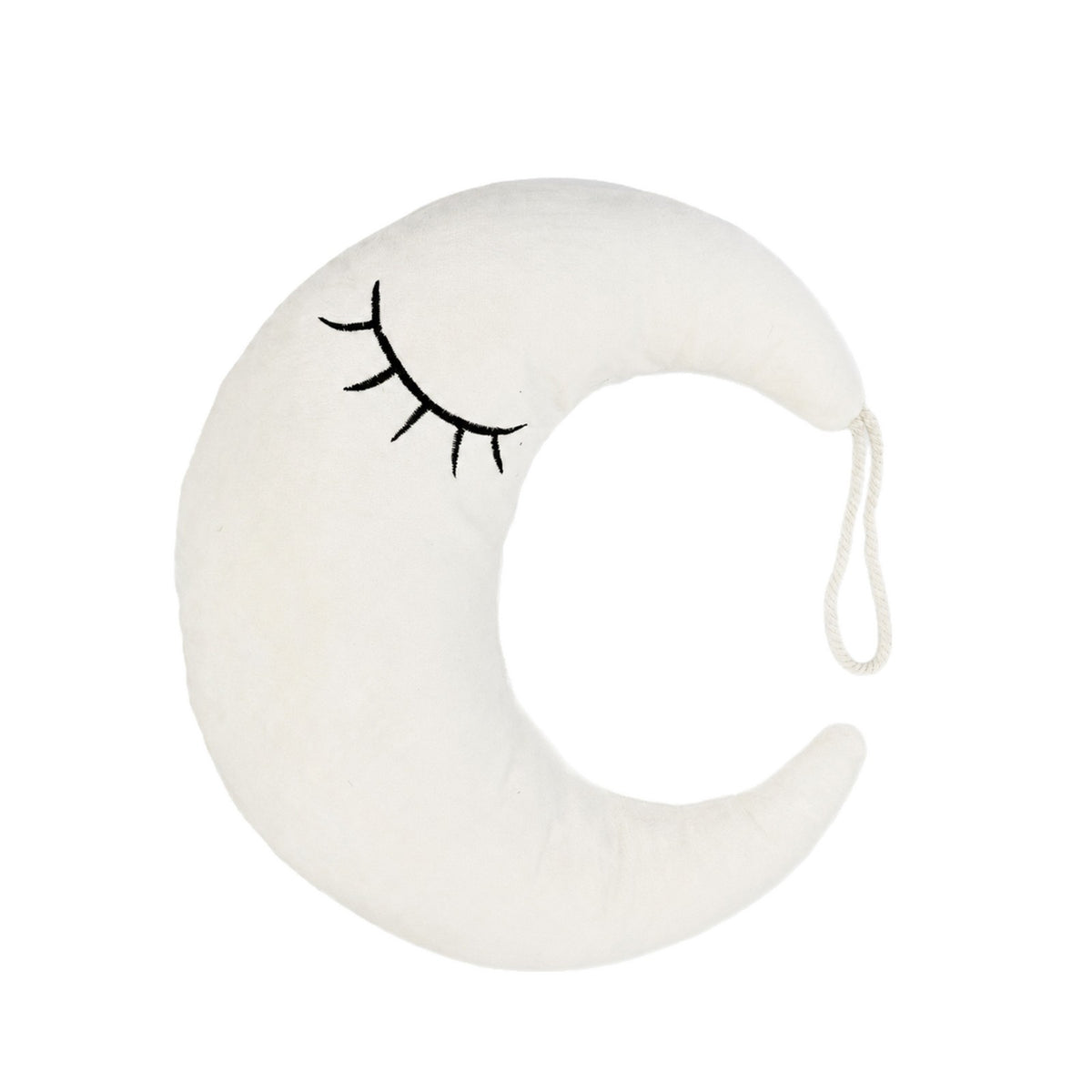 Crescent moon-shaped plush dog pillow headrest, view 7
