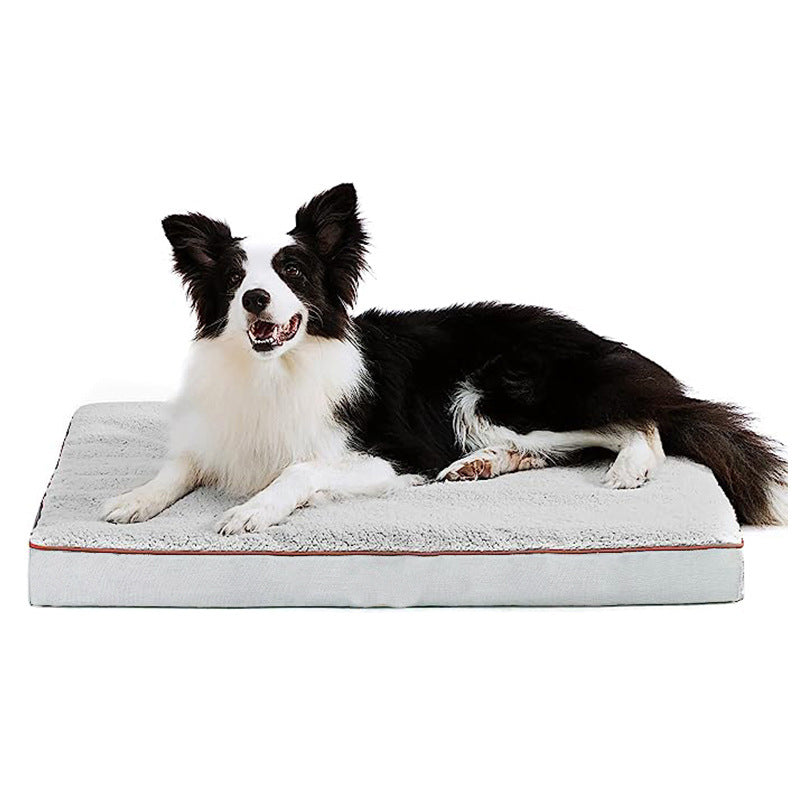 Foam dog crate pad with removable washable cover, view 3