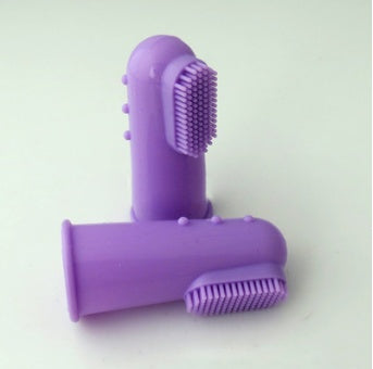 Soft silicone finger toothbrush for dogs and cats, view 5