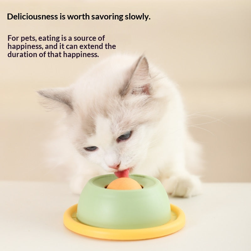 Anti-tip cat slow feeder lick bowl, view 9
