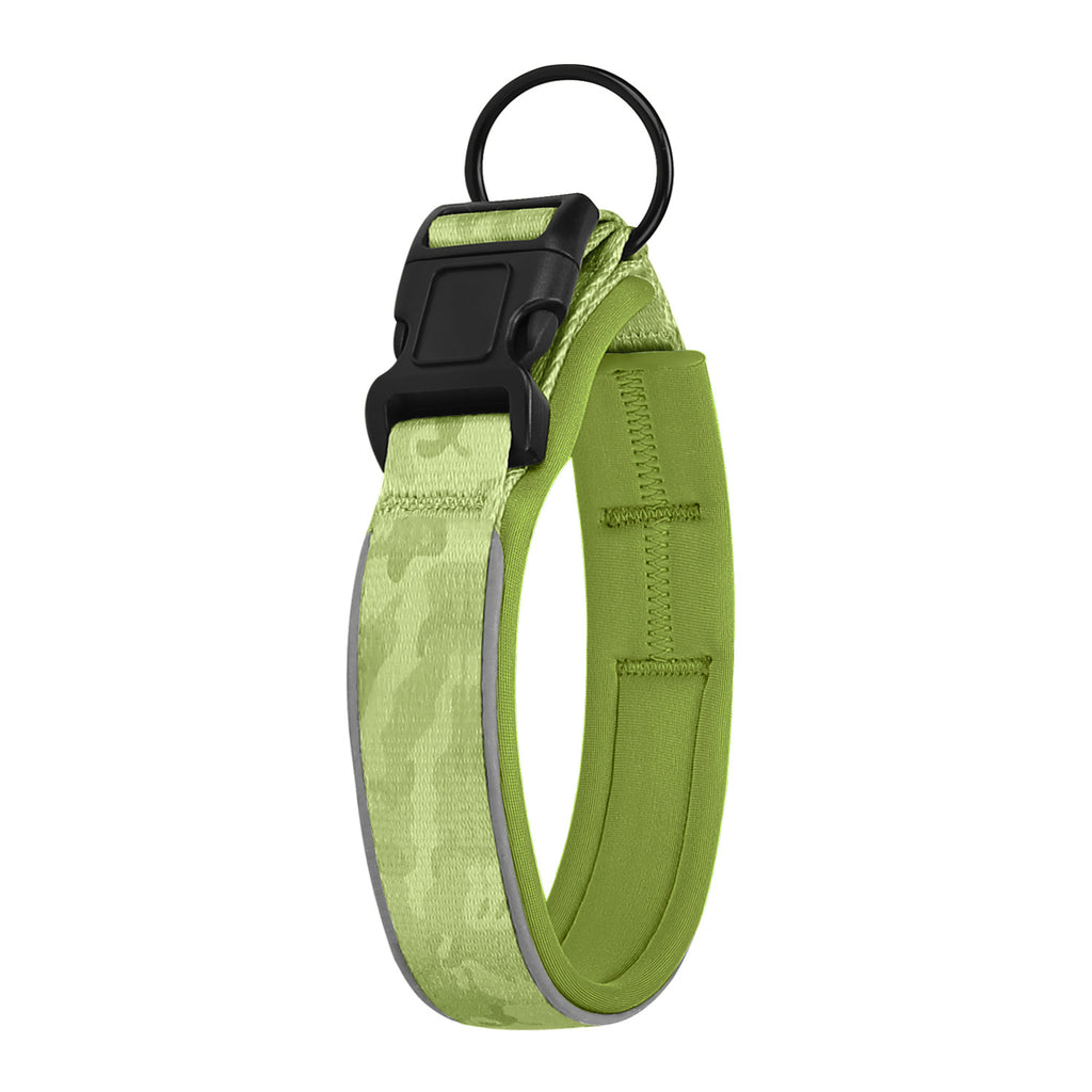 Padded neoprene reflective dog collar, view 5