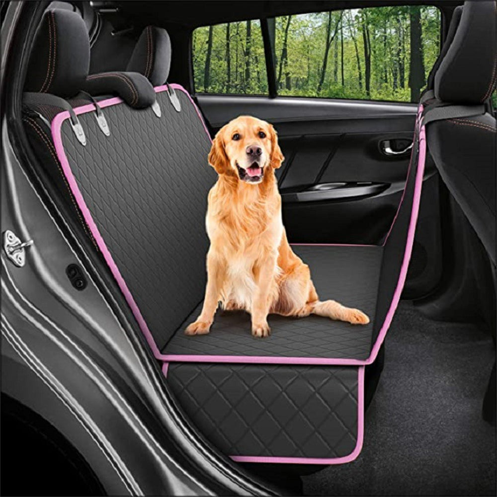 Waterproof dog car hammock back seat cover with mesh window, view 6