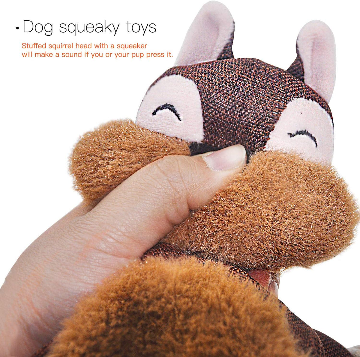 Stuffless plush fox dog toy with rope limbs, view 5